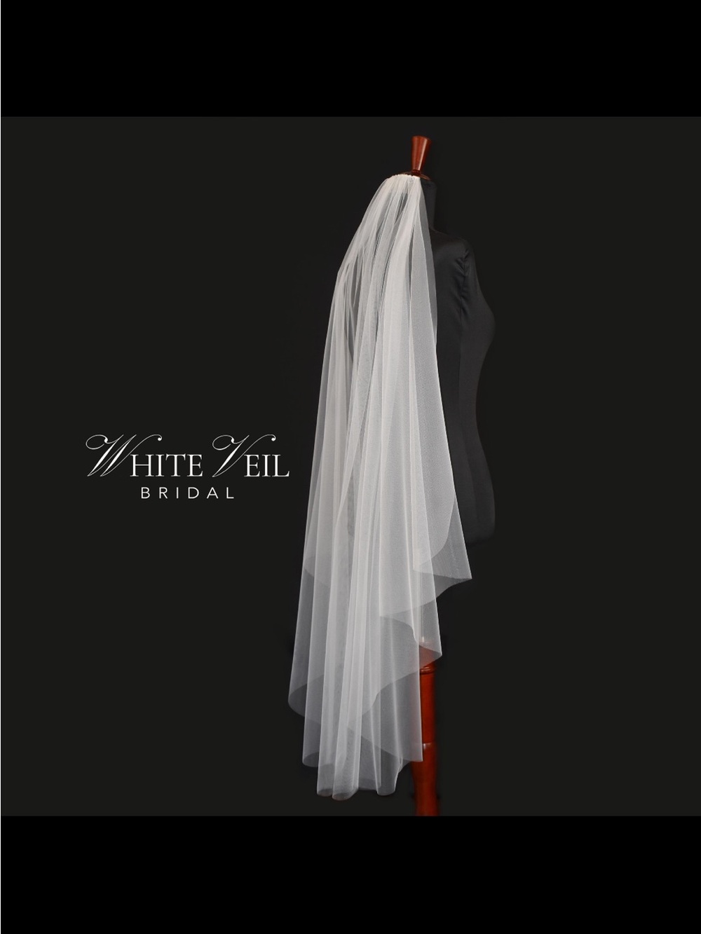 White/Ivory Angel Cut Waltz/54” Inch Bridal Wedding Veil